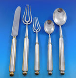 Vuillermet Aines of Lyon France Silverplate w/ gold accent Flatware Set 40 pcs