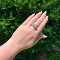 10k Yellow Gold Men's Signet Ring Blank with Marquise Shape Size 12 (#J6794)