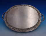 Repousse by Kirk Sterling Silver Drink/Wine/Martini Serving Tray #100 BC (#8519)