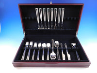 Avanti by Celsa Mexico Sterling Silver Flatware Set 8 Service Modern 49 Pieces