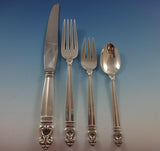 Royal Danish by International Sterling Silver Dinner Flatware For 8 Set 61 Pcs