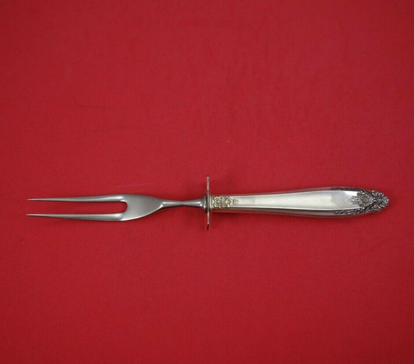 Prelude by International Sterling Silver Steak Carving Fork HH WS 8 3/4"