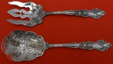 Moselle by International Plate Silverplate Salad Serving Set 2pc 8 1/2"