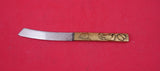 Kozuka by Unknown Mixed Metals Fish Knife bronze handle w/ bird and leaves 7"