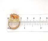 14k Yellow Gold Handmade Granulated Gold Genuine Natural Citrine Ring (#J5427)