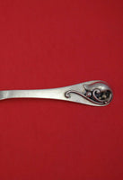 Danish Sterling by Various Makers Sterling Silver Pie Server AS w/ Applied Leaf