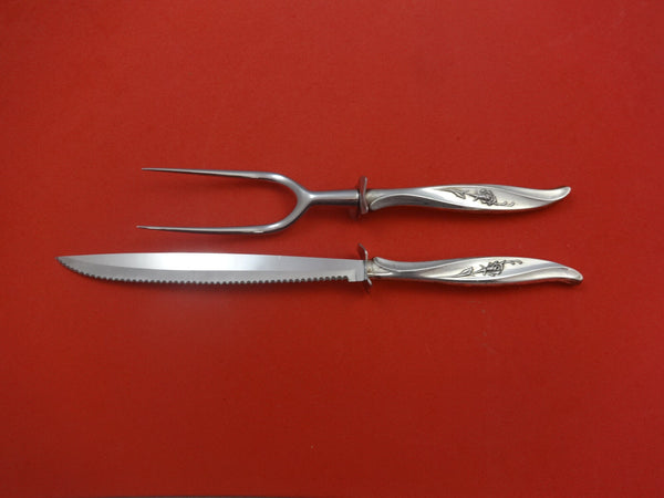 Rose Ballet by International Sterling Silver Steak Set 2pc