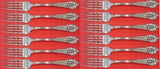 Rose Point by Wallace Sterling Silver Regular Fork 7" Set of 12