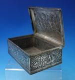 Dutch .833 Silver Box with Repoussed Street and Pastoral Scenes (#5375)