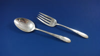 Rose Spray by Easterling Sterling Silver Flatware Set For 8 Service 72 Pieces