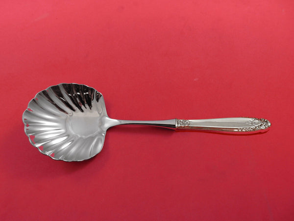 Prelude by International Sterling Silver Berry Spoon w/ shell bowl HH WS Custom