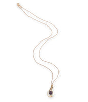10k Victorian Rose Gold Genuine Amethyst Pendant w/14k Rose Gold Chain (#J7098)