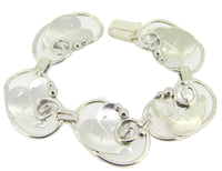 Hand Wrought Sterling Silver Leaf Bracelet (#J4073)