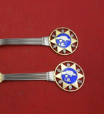 Christmas by A. Michelsen Sterling Silver Fork and Spoon Set 2pc 1931 Vermeil