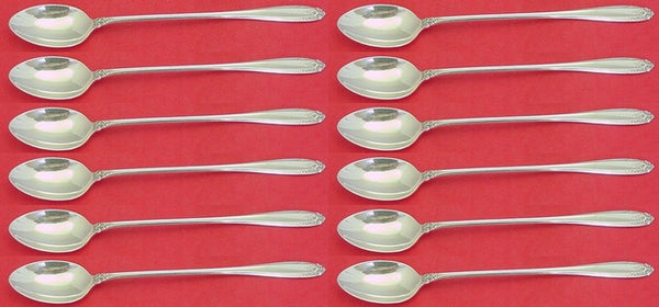 Prelude by International Sterling Silver Iced Tea Spoon Set 12 pieces 7 3/8"