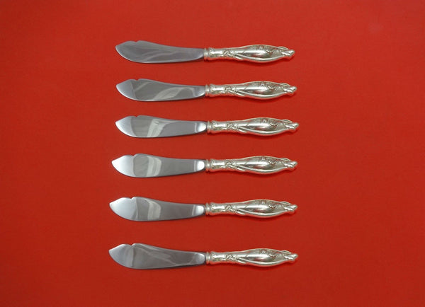Mille Fleurs by International Sterling Trout Knife Set 6pc. HHWS  Custom 7 1/2"