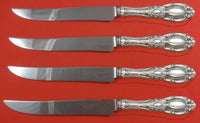 King Richard by Towle Sterling Silver Steak Knife Set 4pc Texas Sized Custom