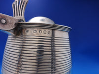Thomas Hayter English Georgian Sterling Silver Tankard w/ Ribbed Barrel (#7156)