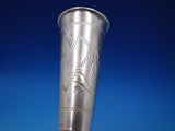 Russian Silver Cordial Cup Engraved Marked #84 1 1/8" x 3" 0.8 ozt (#6710)