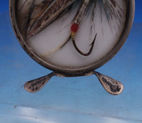 Grey and Co English Estate Sterling Silver Menu Holder w/ Fishing Lure (#6992)