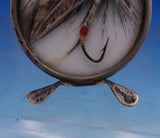 Grey and Co English Estate Sterling Silver Menu Holder w/ Fishing Lure (#6992)