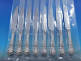 Buttercup by Gorham Sterling Silver Steak Knife Set of 8 Serrated Custom 8 3/8"