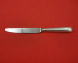 CW Fletcher English Estate Sterling Silver Dinner Knife with Shell Handle 9 5/8"