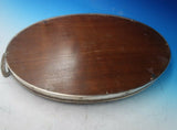 Roden Canadian Sterling Silver Wood and Glass Gallery Tray 25" x 14" (#5938)