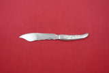 Lap Over Edge Acid Etched Tiffany Sterling Silver Fish Knife HH AS 3 frogs 7 7/8