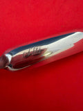 English Georgian Sterling Silver Marrow Scoop London 1808 unreadable marks  9"