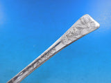 Lap Over Edge Acid Etched Tiffany Sterling Ice Cream Server Leaves GW 11 3/8"