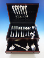 Williamsburg Shell by Stieff Sterling Silver Flatware Set Service 35 pcs Dinner