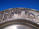 Repousse by Kirk & Son Inc 925/1000 Silver Architectural Plate 2703 12.5" #8383