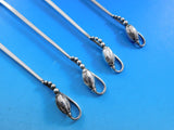 Blossom by Georg Jensen Sterling Silver Iced Tea Spoons Set of 4 Old GI Hallmark