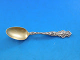Irian by Wallace Sterling Silver Demitasse Spoon Gold Washed 3 7/8" Heirloom