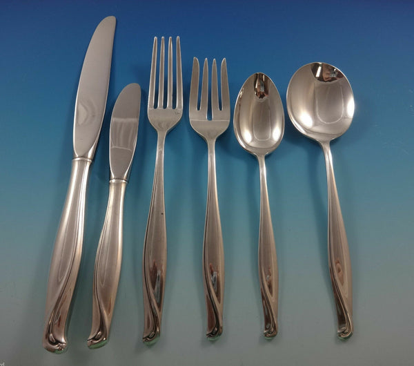 Spring Bud by Alvin Sterling Silver Flatware Set For 8 Service 51 Pieces