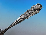 Raphael by Alvin Sterling Silver Berry Serving Spoon Monogram "D" in Bowl 9"