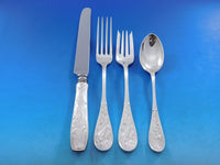 Audubon by Tiffany Sterling Silver Flatware Set for 12 Service 115 pcs Birds