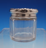 Lancaster by Gorham Sterling Silver and Glass Dresser Jar 1 1/2" Tall (#9103)