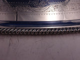 Adie Brothers English Sterling Silver Tea Set 4pc w/ Ellis-Barker SP Tray #8711
