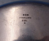 Intaglio by Reed and Barton Sterling Silver Fruit Bowl Floral Beaded 291 (#7155)