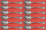 Violet by Wallace Sterling Silver Teaspoon Set 12 pieces 6"
