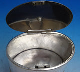 Thomas Chawner English Georgian Sterling Silver Tea Caddy Oval with Key (#8629)