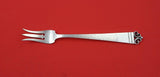 Ball and Scroll by Kalo Sterling Pickle Fork 3-tine marked handwrought 6 1/8"