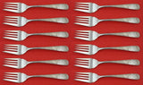 Old Maryland Engraved by Kirk Sterling Silver Salad Fork Set of 12 pcs 6 3/8"