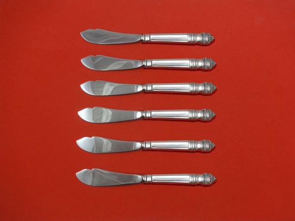 Danish Baroque by Towle Sterling Silver Trout Knife Set 6pc HHWS Custom Made