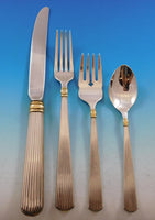 Ashmont Gold by Reed & Barton Sterling Silver Flatware Set Service 45 pcs Dinner