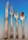 Ashmont Gold by Reed & Barton Sterling Silver Flatware Set Service 45 pcs Dinner
