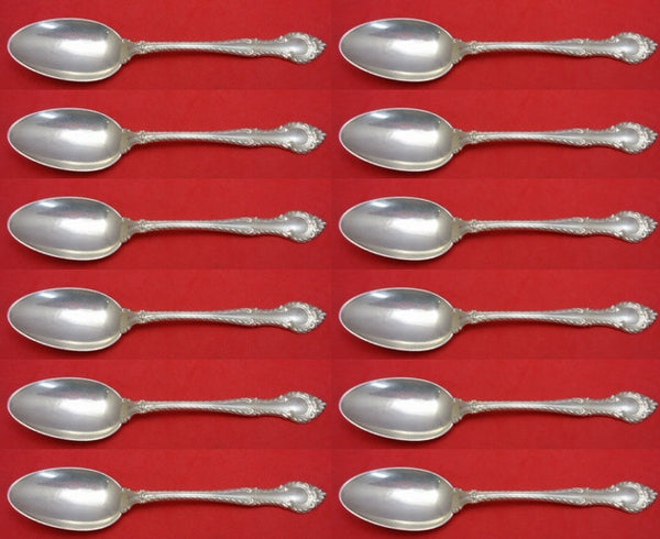 English Gadroon by Gorham Sterling Silver Place Soup Spoon Set 12 pieces 6 3/4"