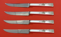 Classic Rose by Reed and Barton Sterling Silver Steak Knife Set 4pc HHWS Custom